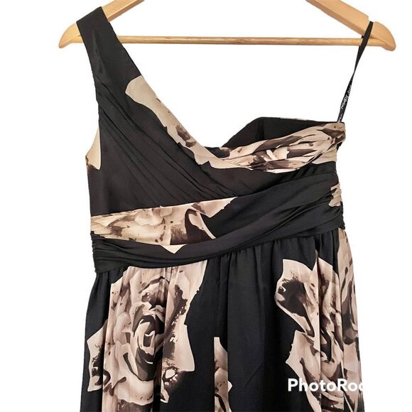 Betsey Johnson Silk One Shoulder Floral Dress, New with tags - Picture 4 of 8